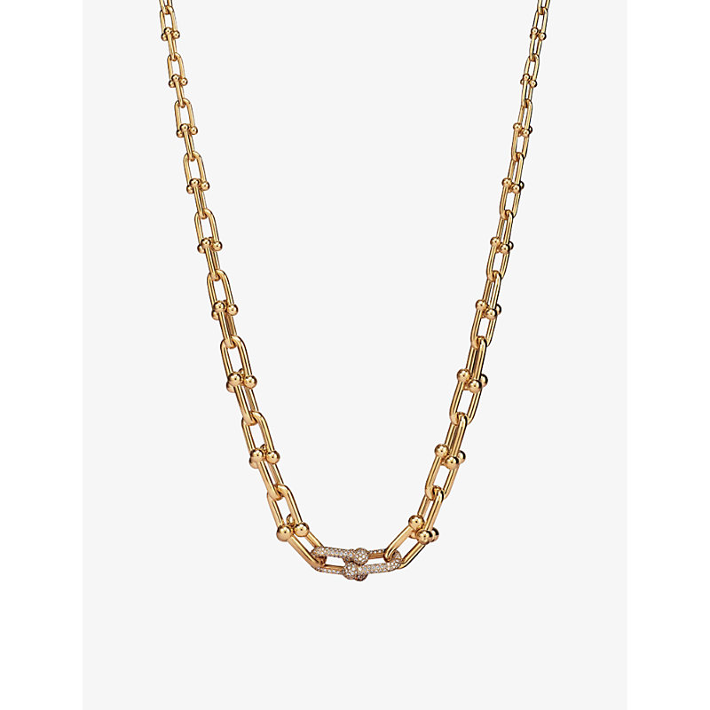 Womens Tiffany Hardwear 18ct Yellow-Gold and 3.19ct Diamond Necklace