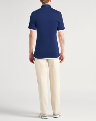 Man Polo shirt Navy Size XS Cotton