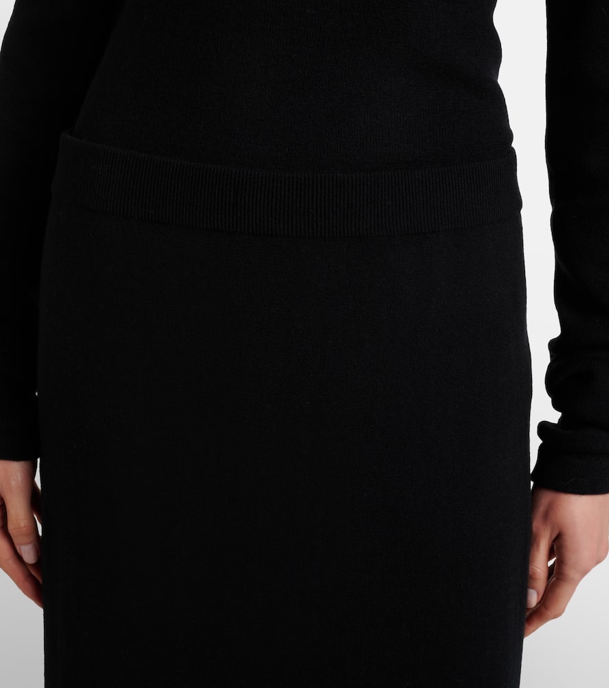 Charlotta cotton and cashmere maxi skirt