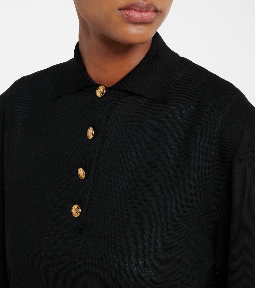 Blazé Milano Alegria silk and cotton polo sweater