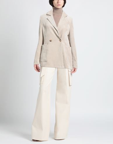 Woman Blazer Beige Size 10 Polyester, Polyamide, Elastane