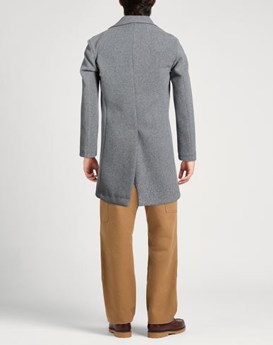 Man Coat Light grey Size 34 Polyester