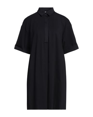 Alpha Studio Woman Mini dress Navy Size 10 Cotton, Elastane
