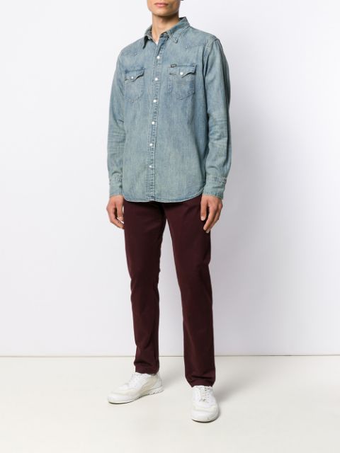 Western denim shirt