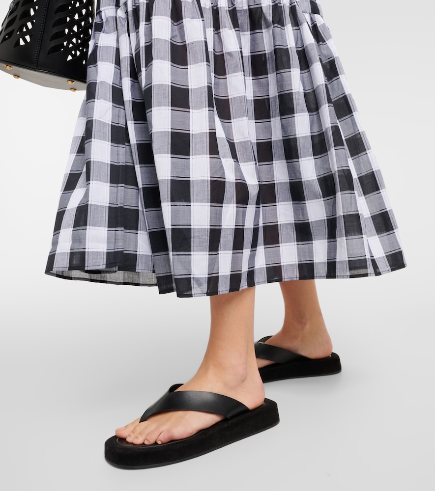 Chess printed cotton maxi dress
