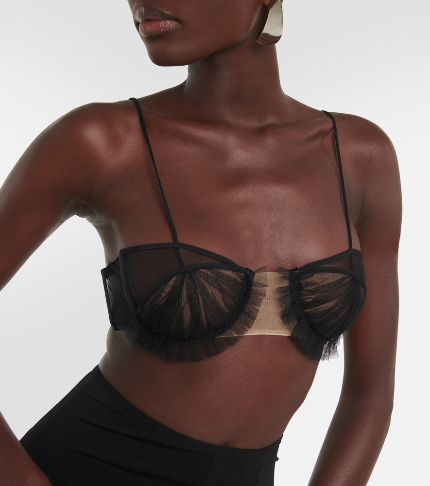 Exploding Flower tulle bra