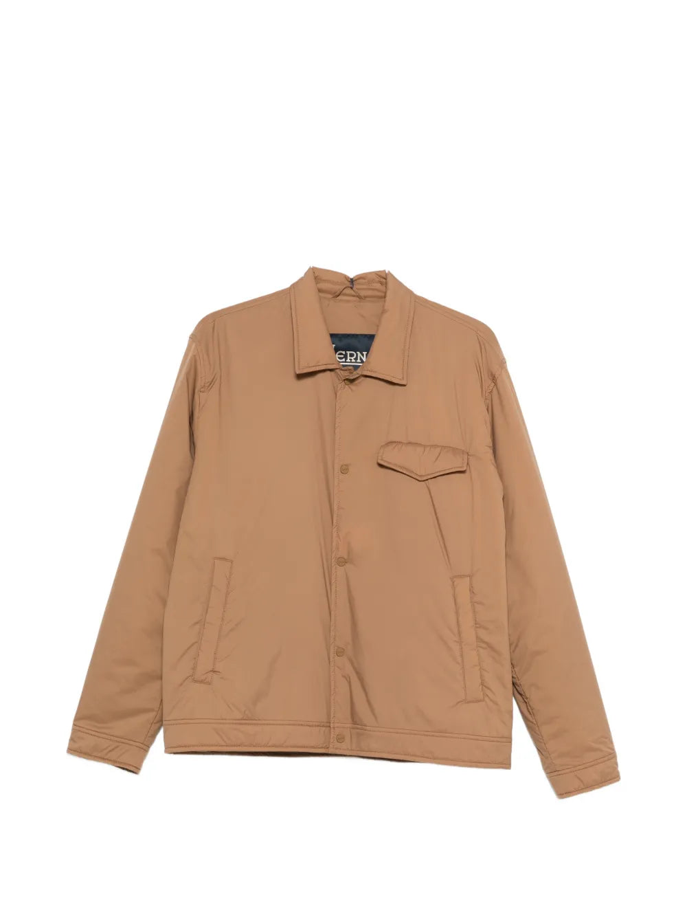 Nylon Quilted Jacket — Camel