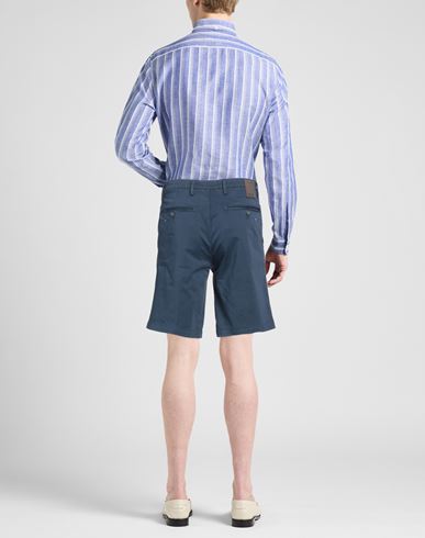 Man Shorts & Bermuda Shorts Midnight blue Size 28 Cotton, Elastane