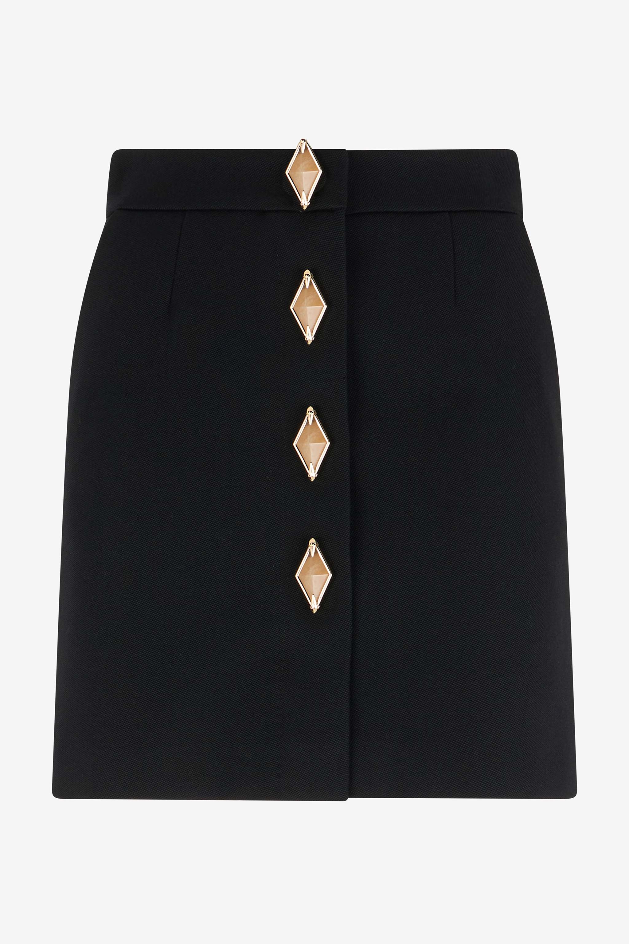 Miniskirt With Jewel Buttons