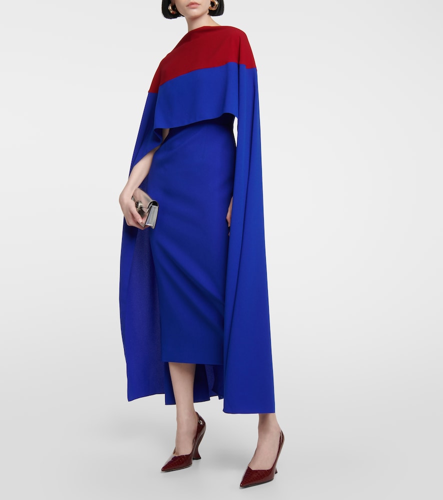 Elina cape midi dress