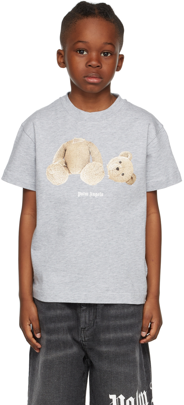 Kids Gray Teddy Bear T-Shirt