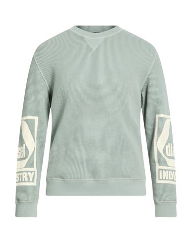 Man Sweatshirt Sage green Size S Cotton