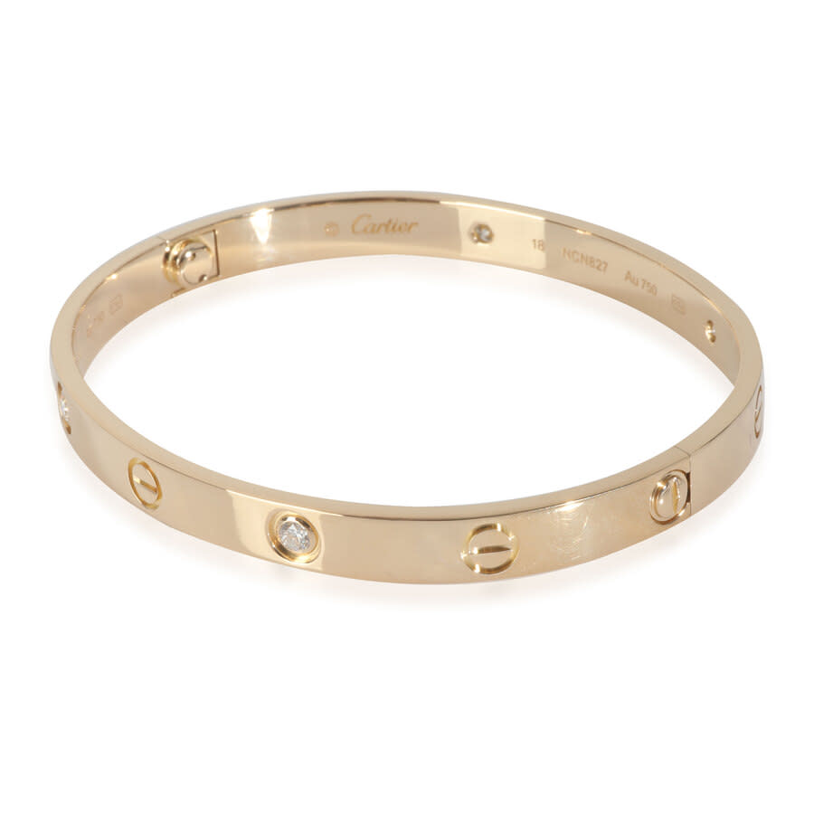 Pre-Owned Yellow Gold Diamond Love Bracelet