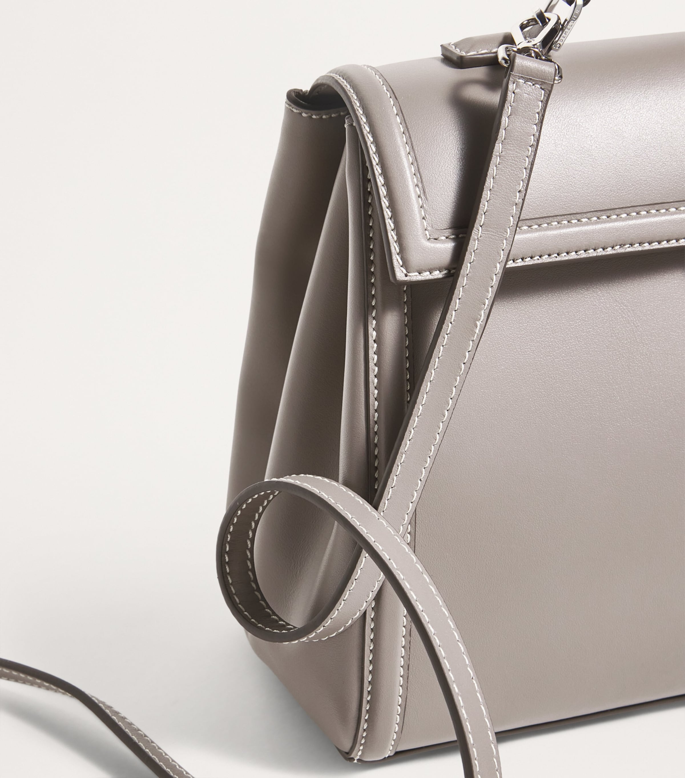 Leather Midi Paris Top-Handle Bag