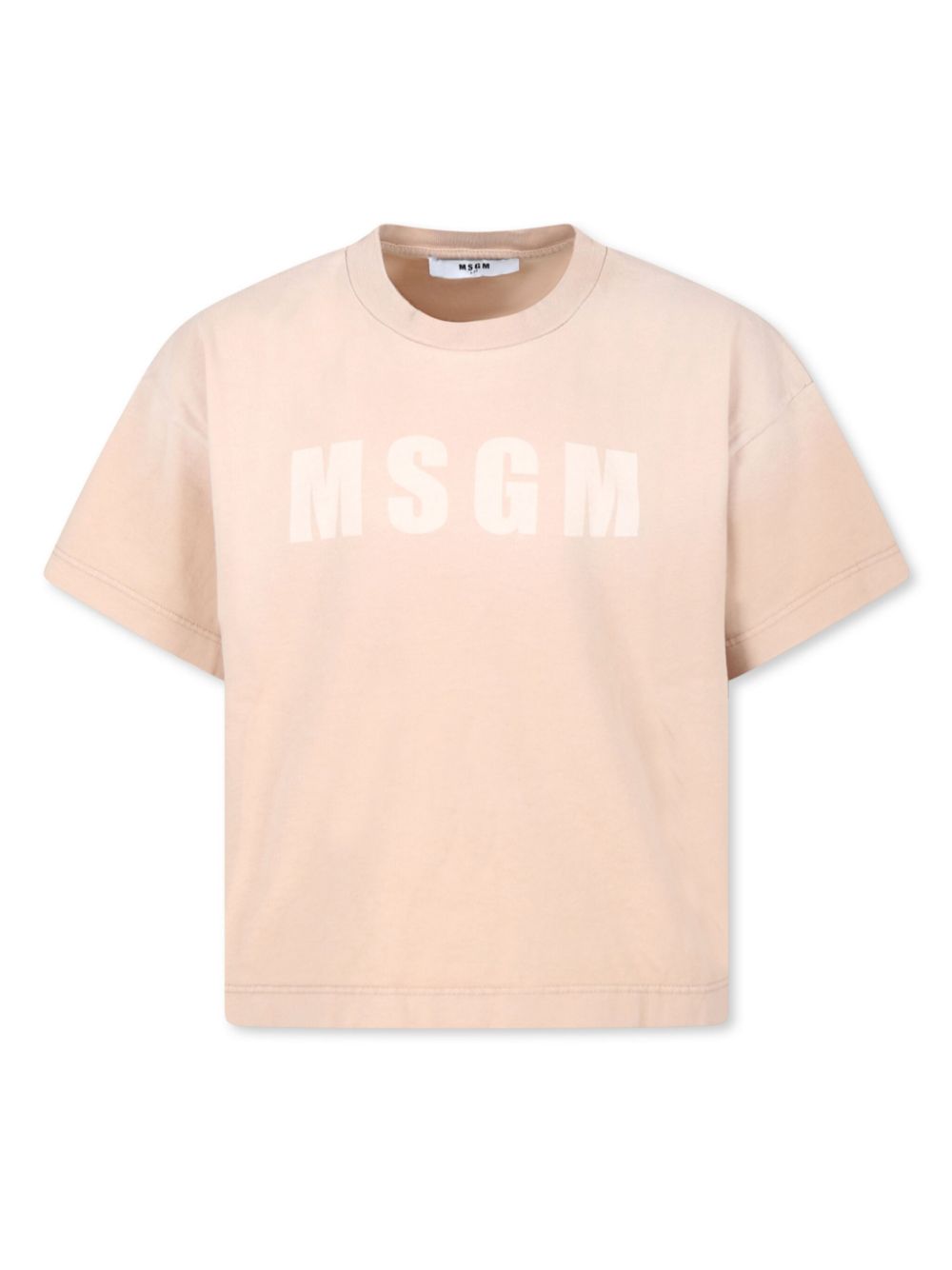 Monogram print t-shirt - Neutrals