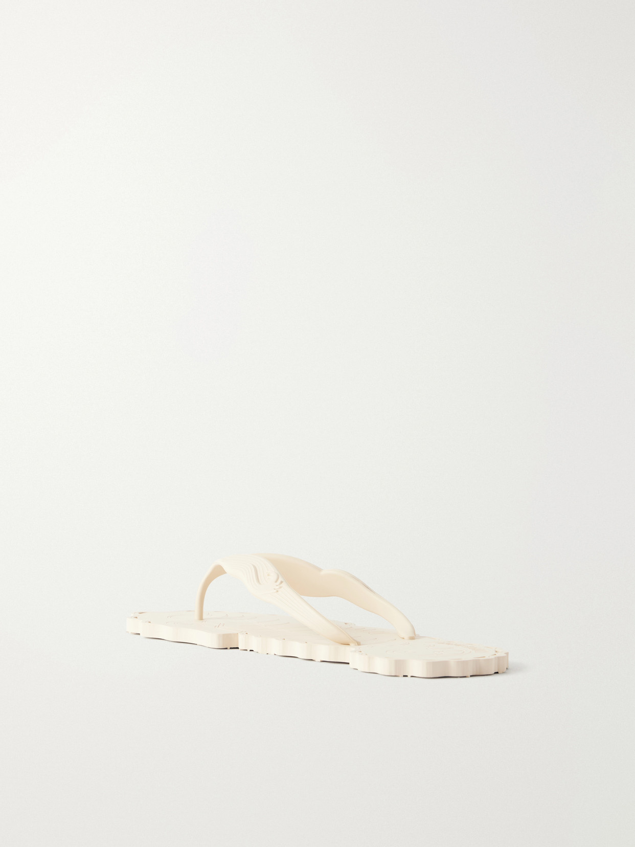 Seafoam Rubber Thong Sandals - Neutrals