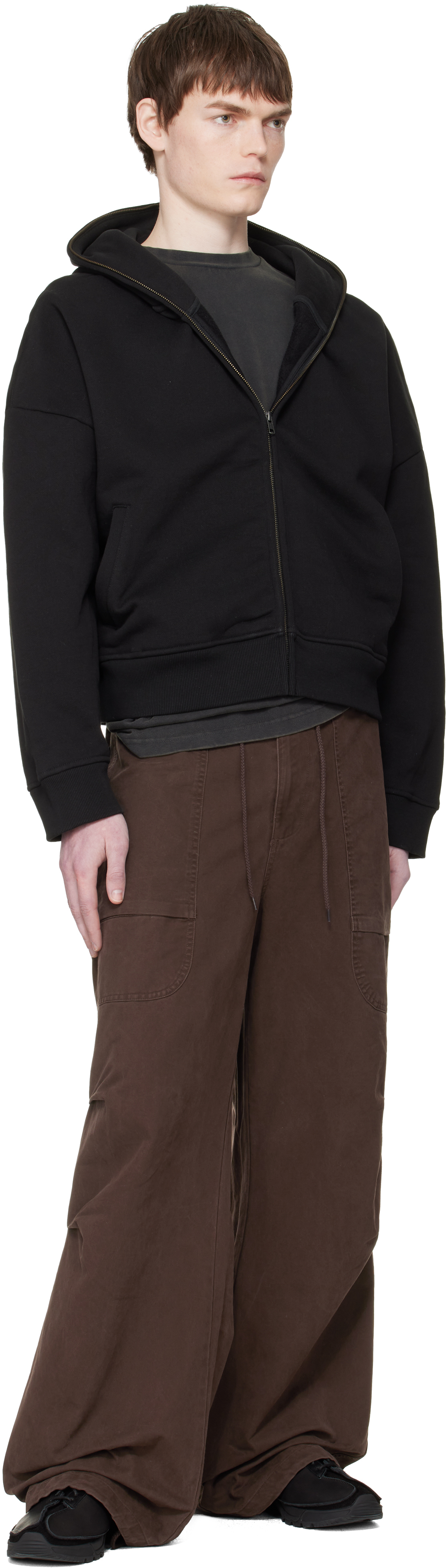 Black Eternal Zip Hoodie