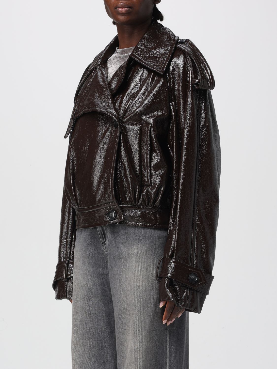Jacket Woman color Dark