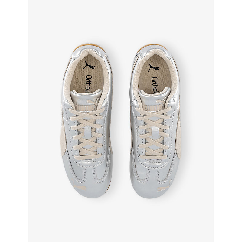 Womens Speedcat OG Metallic Leather Trainers