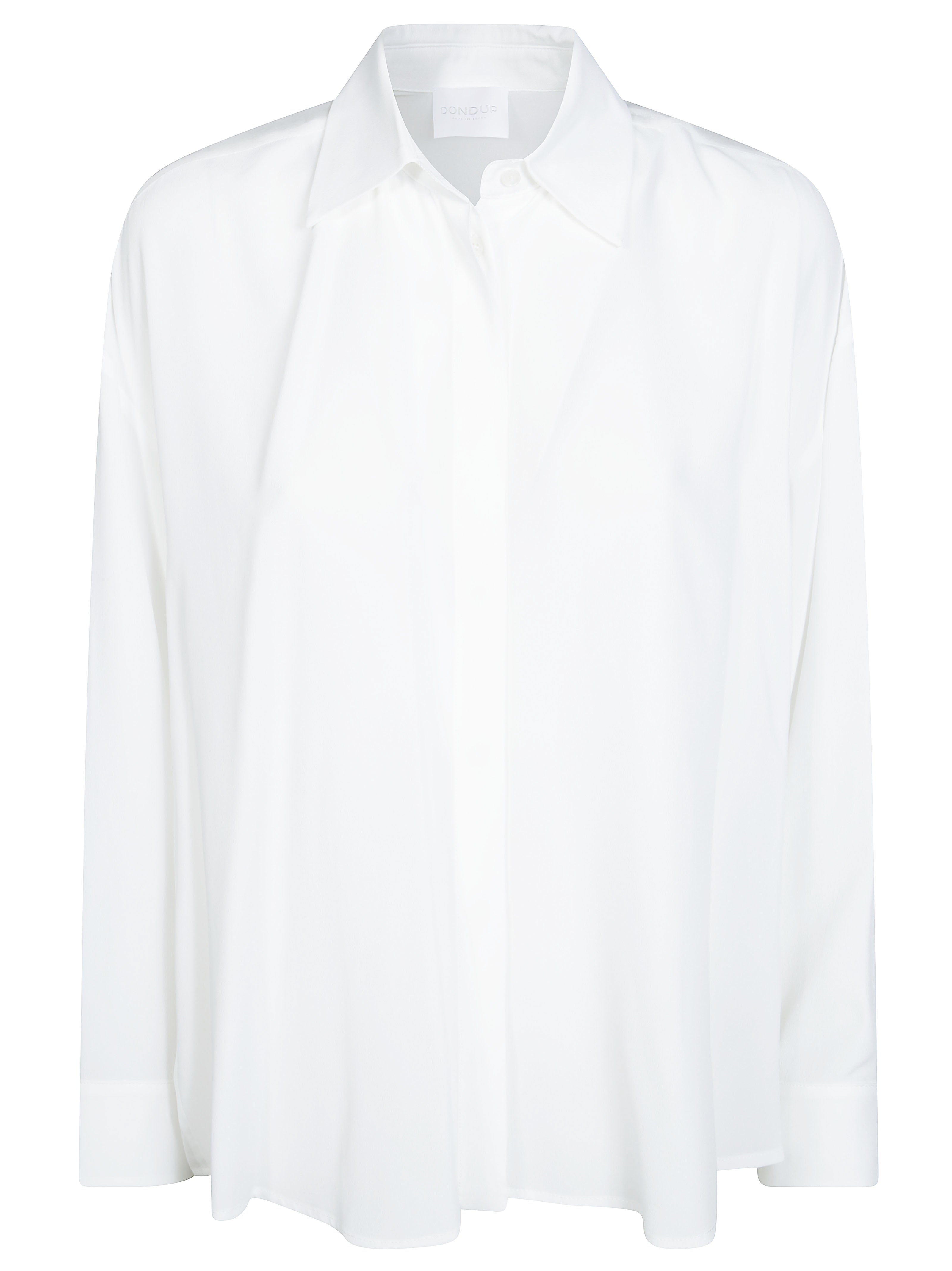 Oversized Silk-Blend Crepe of Chine Shirt