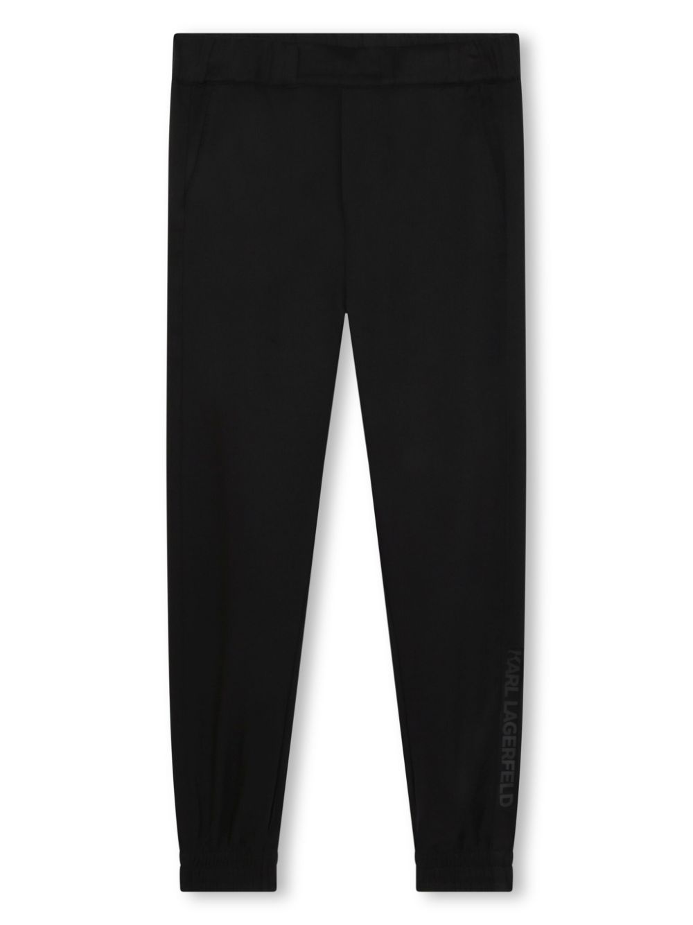 Logo-print elasticated-waist track pants - Black