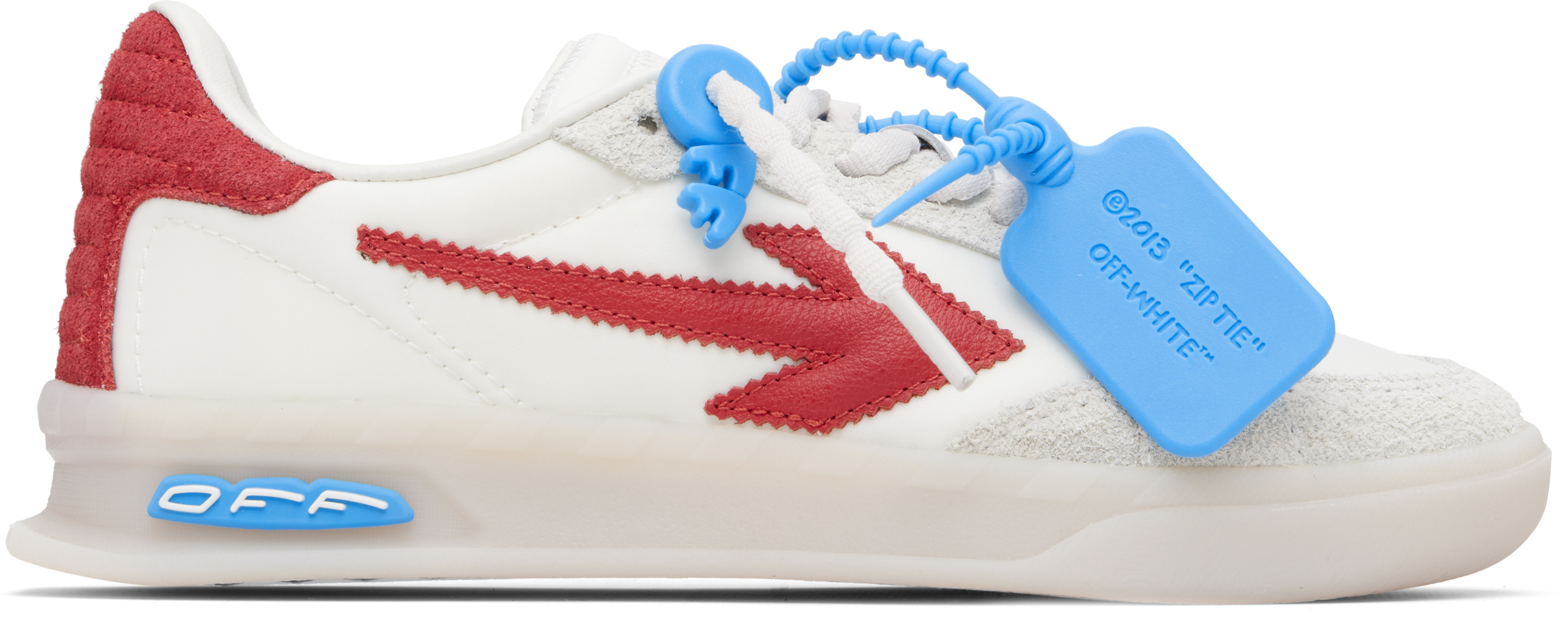 White & Red New Slim Sneakers
