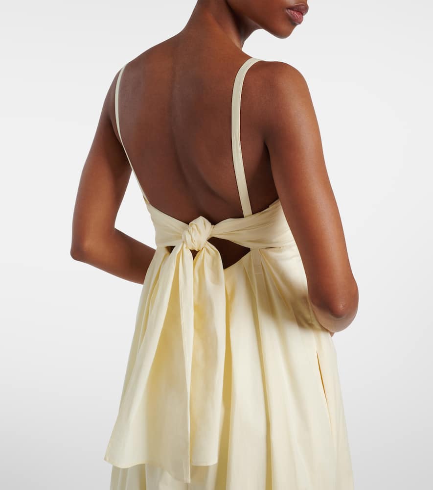 Claudine poplin midi dress