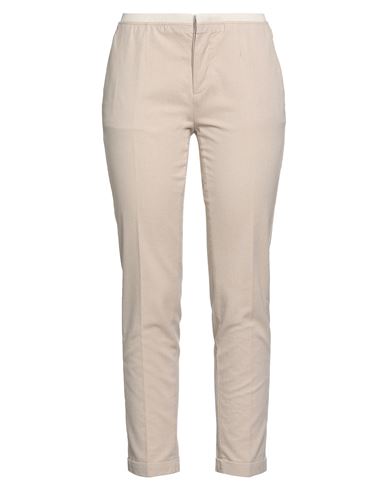 Woman Pants Sand Size 26 Cotton, Elastane