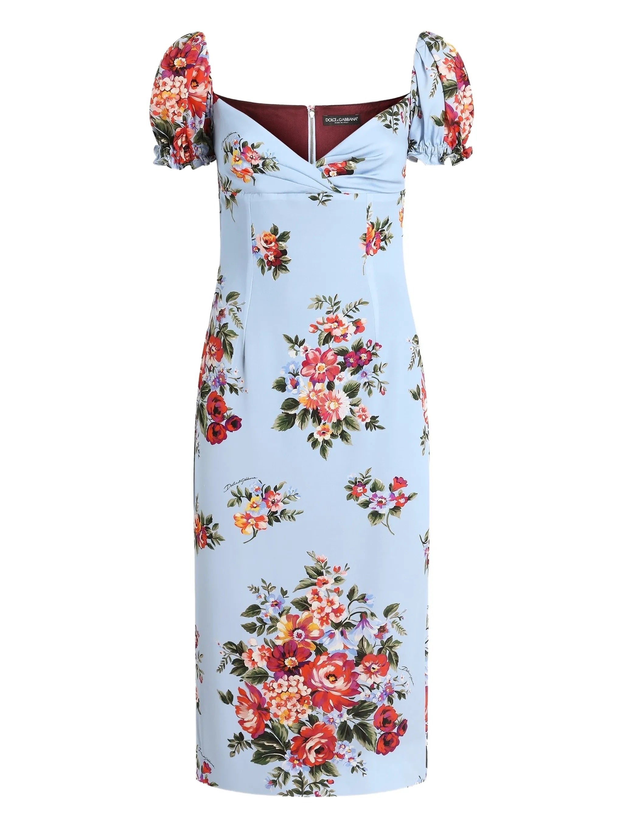 Bunch of Flowers Print Dress