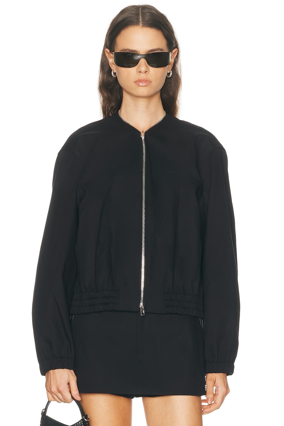 Alexander Wang Coaches Jacket in Black - Black. M also in L