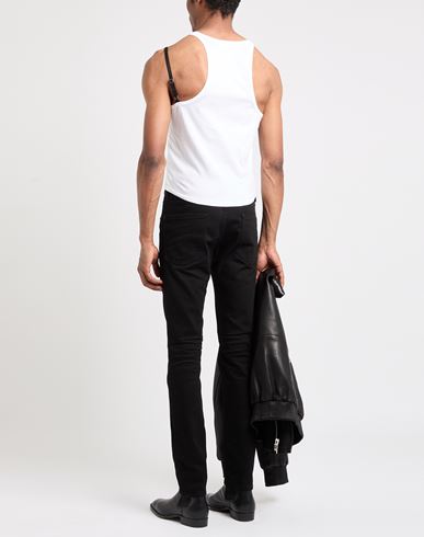 Man Tank top White Size S Cotton