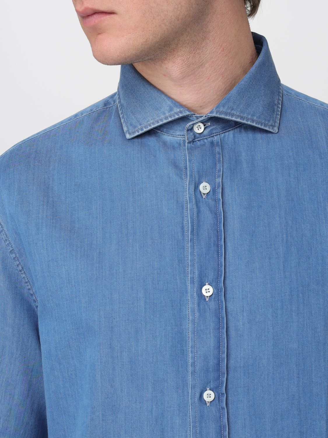 Shirt Men color Stone Bleached
