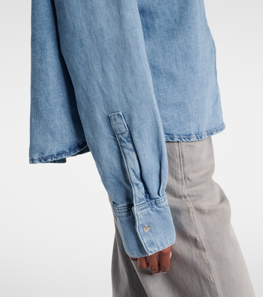 Ivy cotton and linen denim shirt