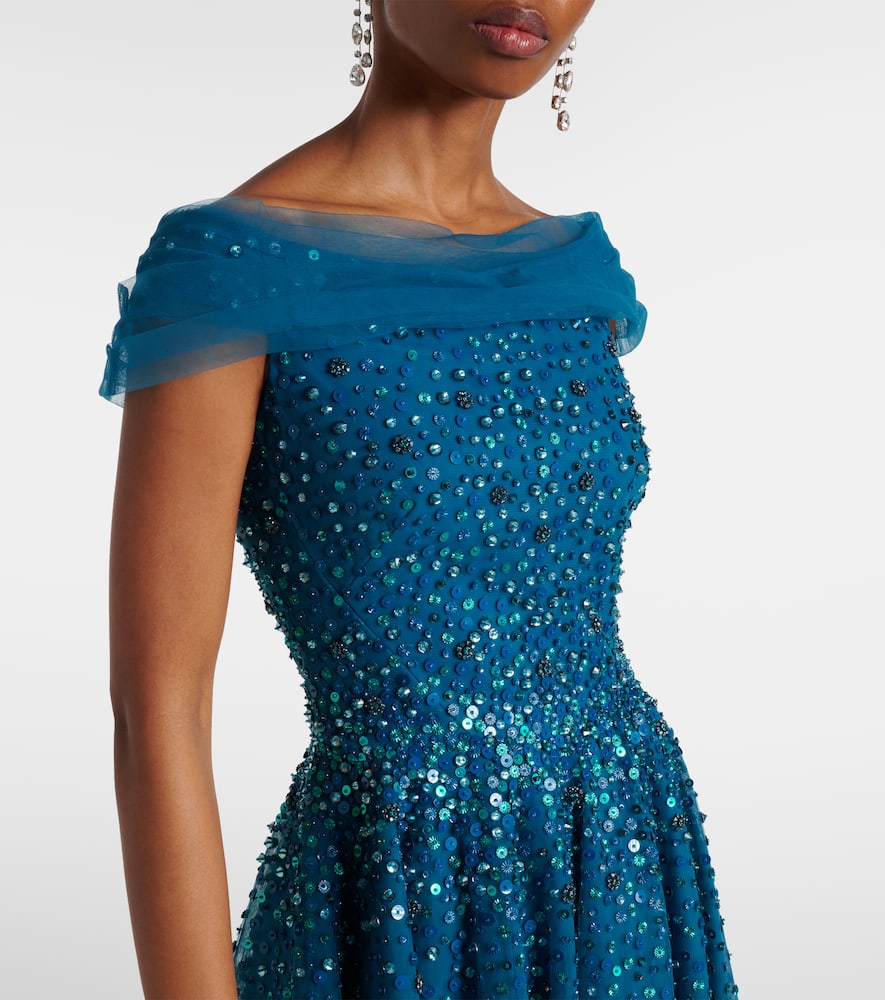 Jenny Packham Bee crystal-embellished gown