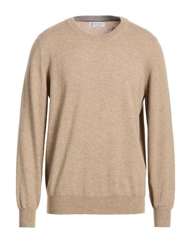 Man Sweater Taupe Size 46 Cashmere