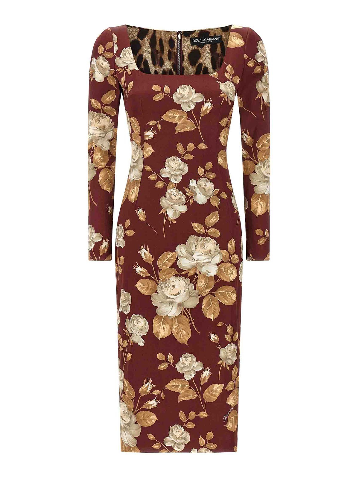 Rose Print Dress