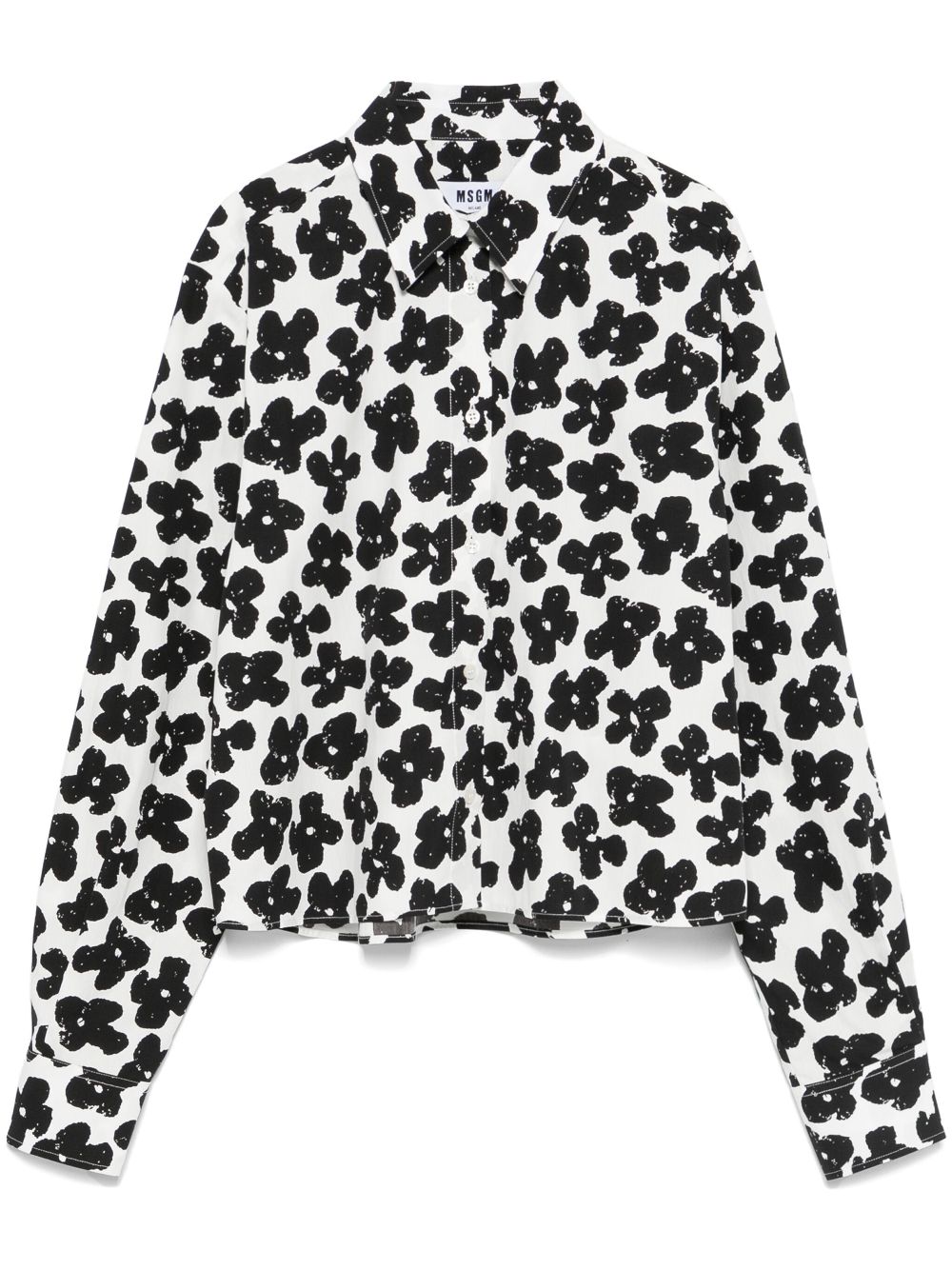 Floral-print shirt - White