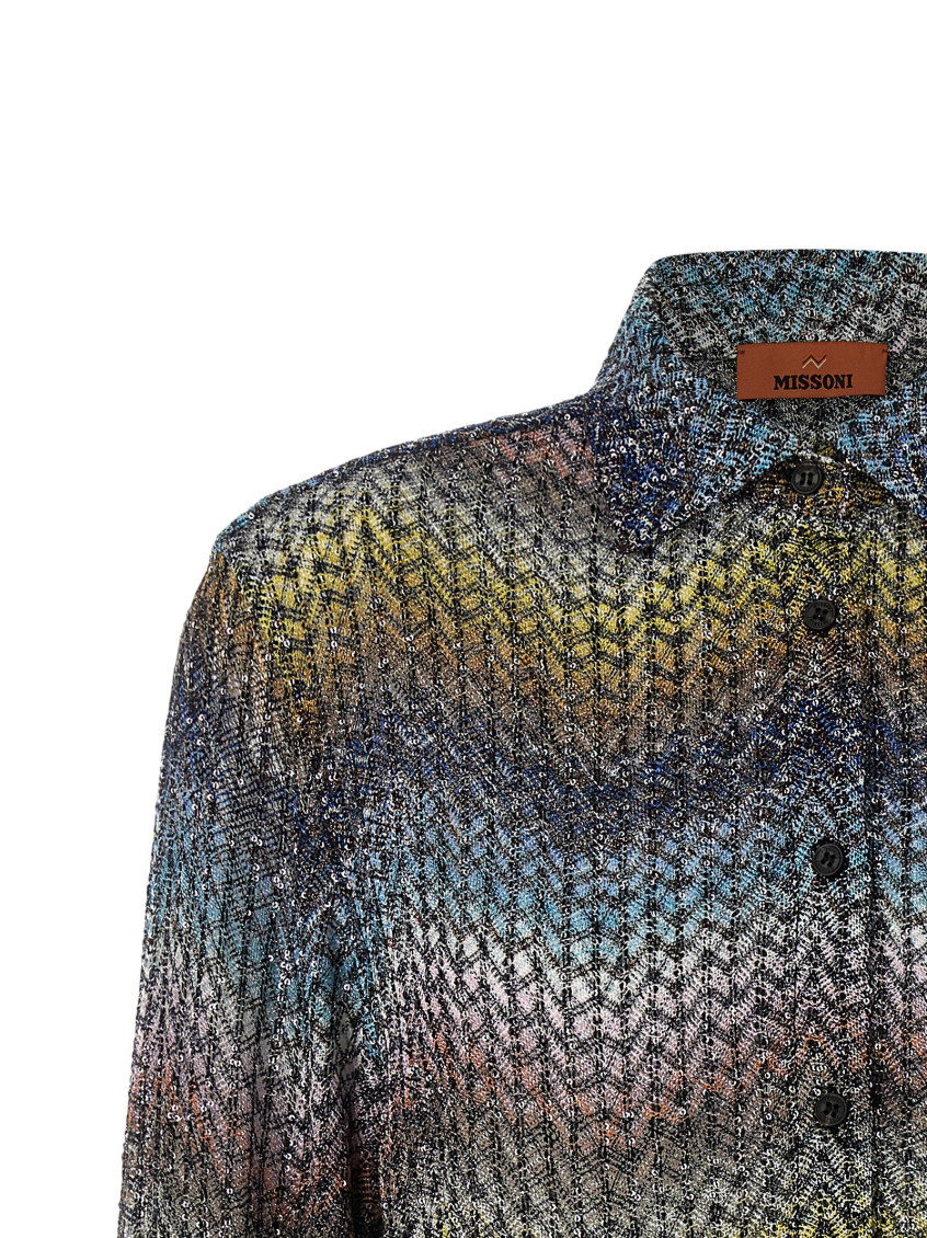 Lamé Viscose Shirt