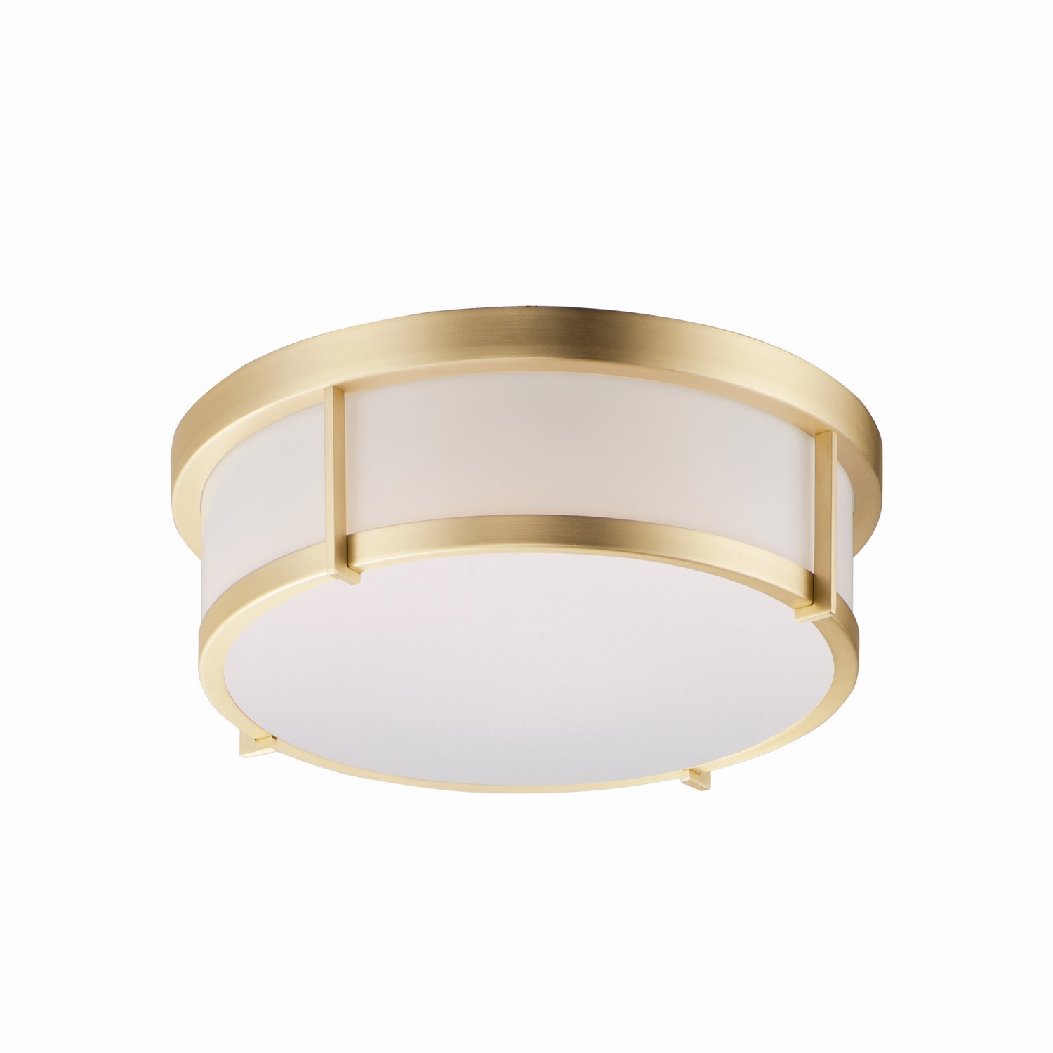 Satin Brass LED Flush Mount from the Rogue LED Collection