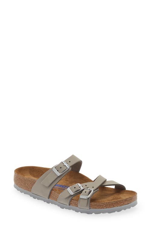 Unisex Franca Nubuck Leather Soft Footbed Dove Gray
