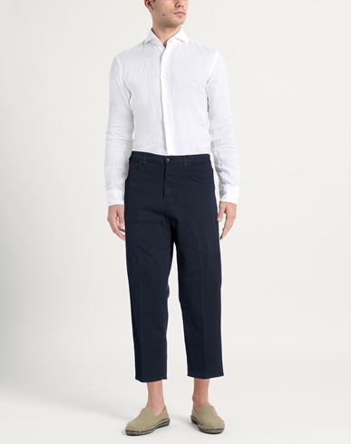 Man Pants Midnight blue Size 30 Cotton, Elastane