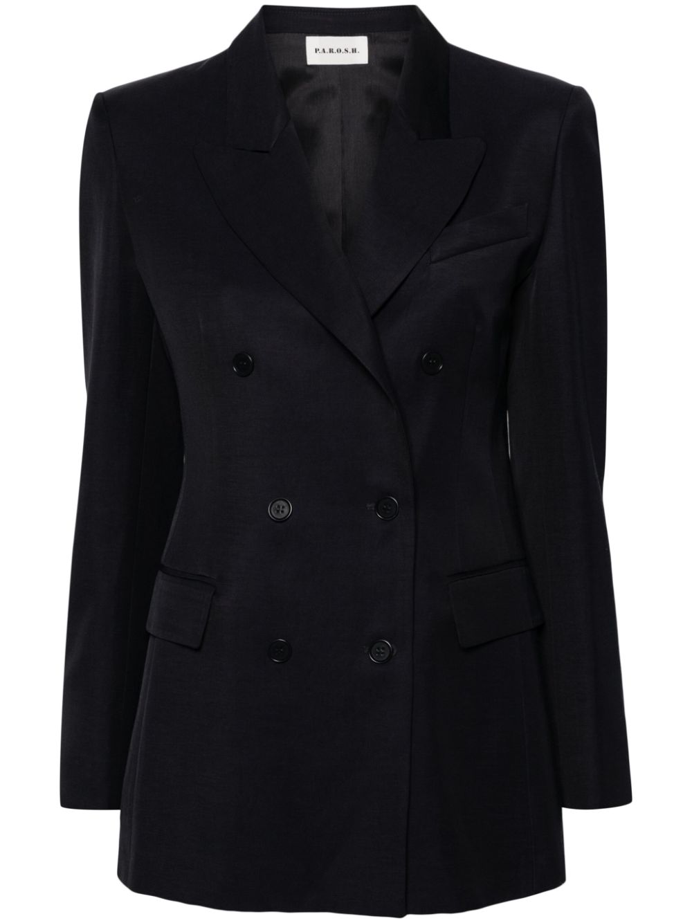 Peak-lapels double-breasted blazer - Blue