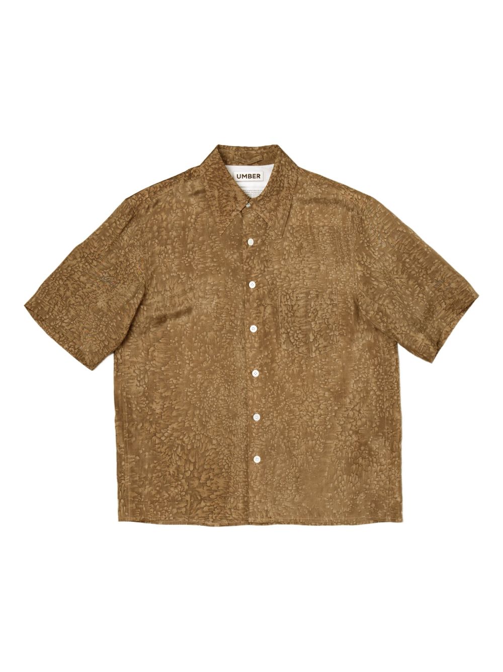Salt-dyed short-sleeve shirt - Brown