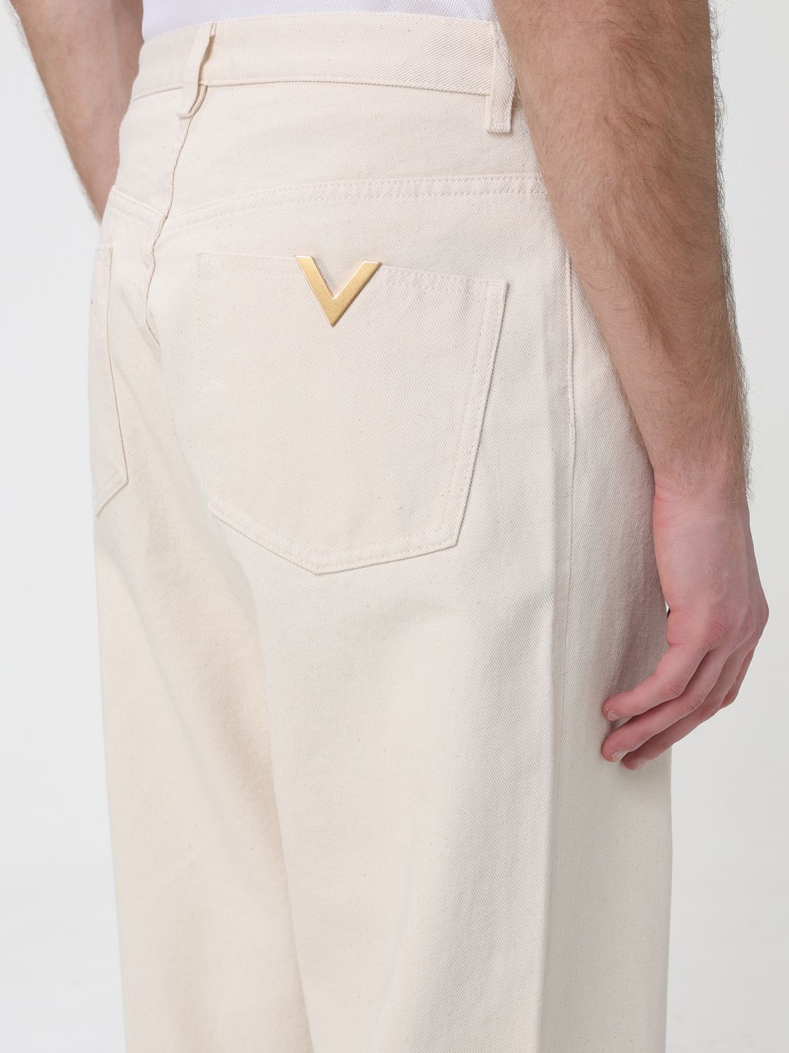 Jeans Men color Ivory