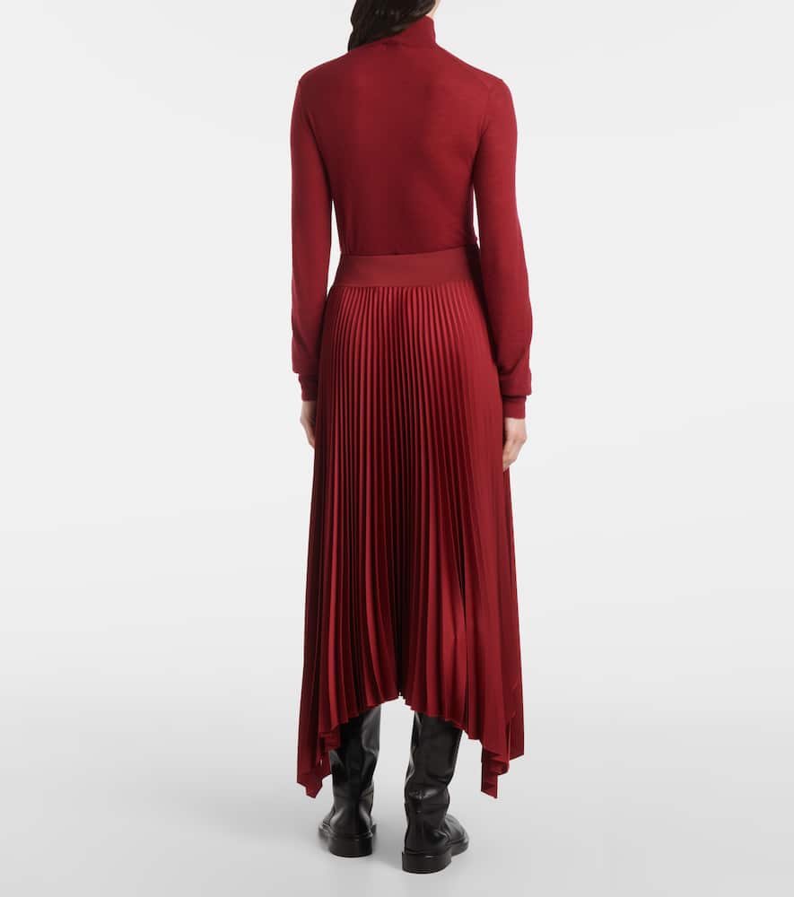 Ade plissé crêpe midi skirt