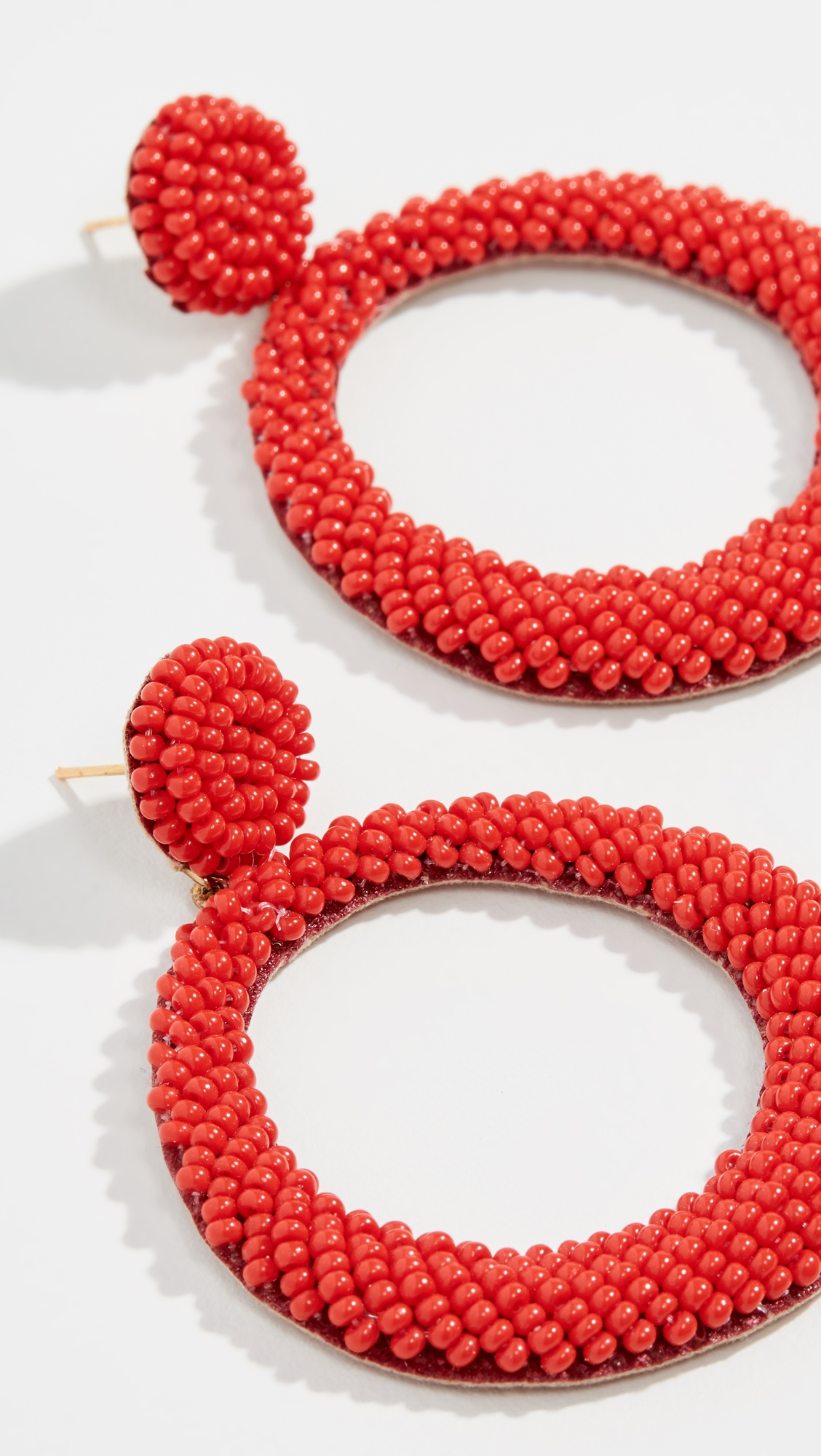 Deepa by Roberta Earrings Red One Size