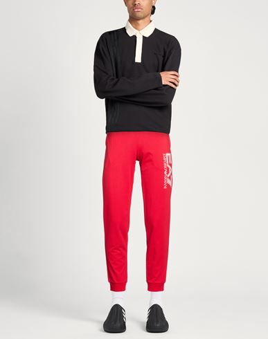 Man Pants Red Size S Cotton