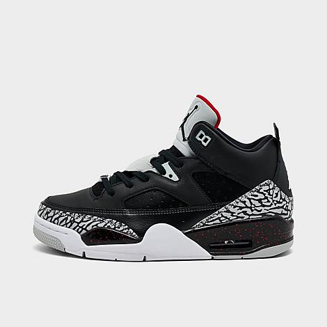 Big Kids Air Son of Mars Low Casual Shoes in Black/University Red/Grey Mist