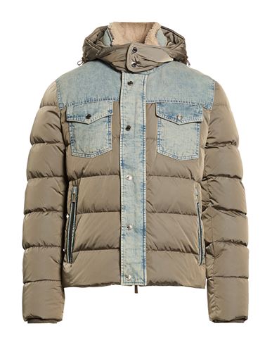 Man Puffer Khaki Size 42 Polyamide