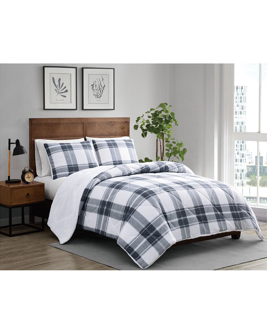 Cannon Cozy Teddy Plaid B Comforter Set